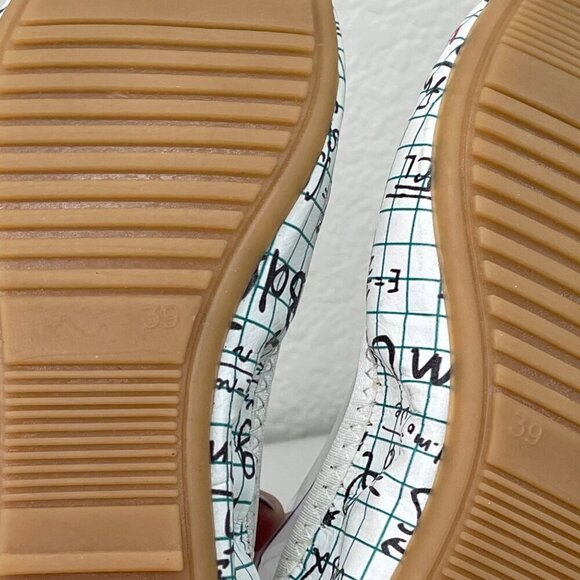 Goby Math Science Novelty Print Slip On Ballet Flats Shoes Womens size 39 US 8.5 - Picture 9 of 10